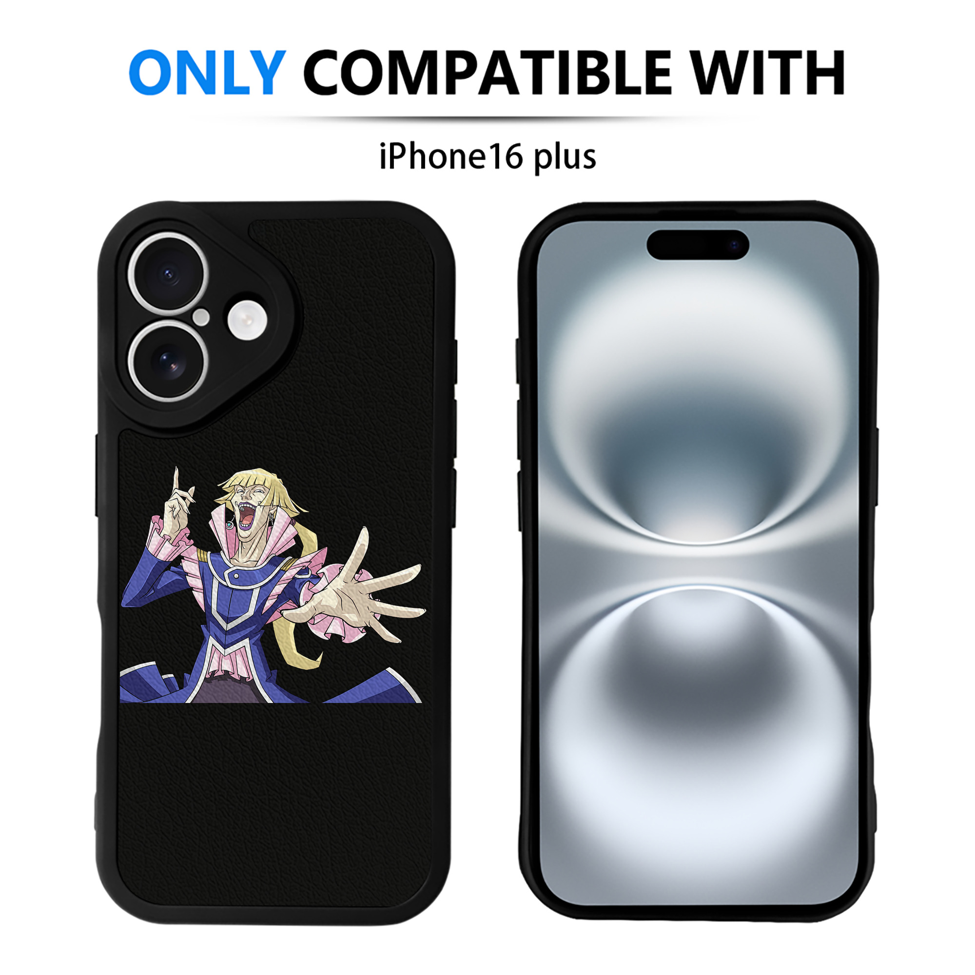 遊☆戯☆王 Yu-Gi-Oh! 【iPhone 16シリーズ対応】シリコンスマホケース（レザー調） 材質：シリコン